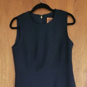 Tory Burch Navy Blue Sheath Dress Size 10
